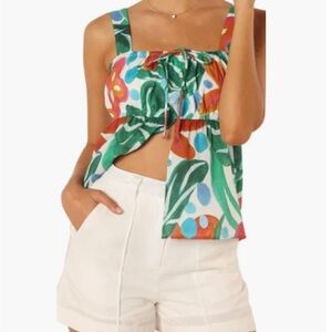 Petal & Pup Multicolor Abstract Tank Top